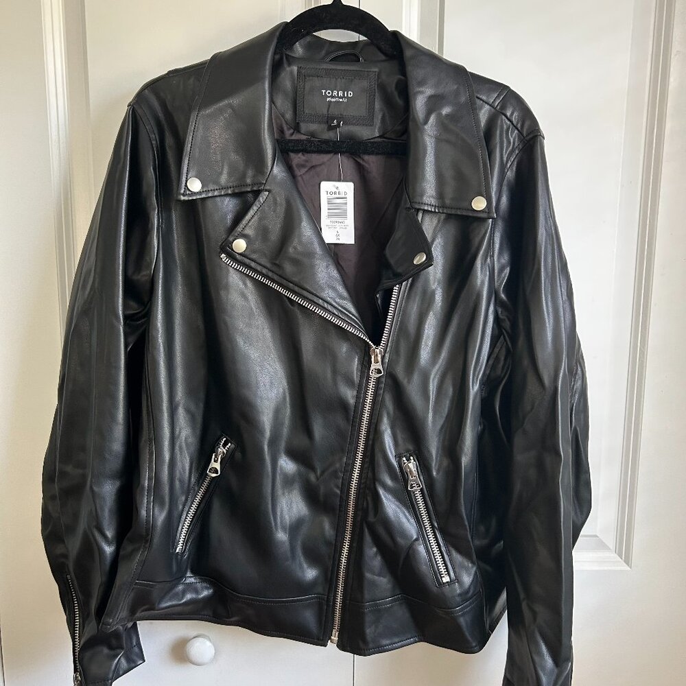 Torrid - NWT - Faux Leather Moto Jacket - Size 4